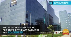 Tile Installation at The Jio Centre with MYK LATICRETE: A powerhouse of products