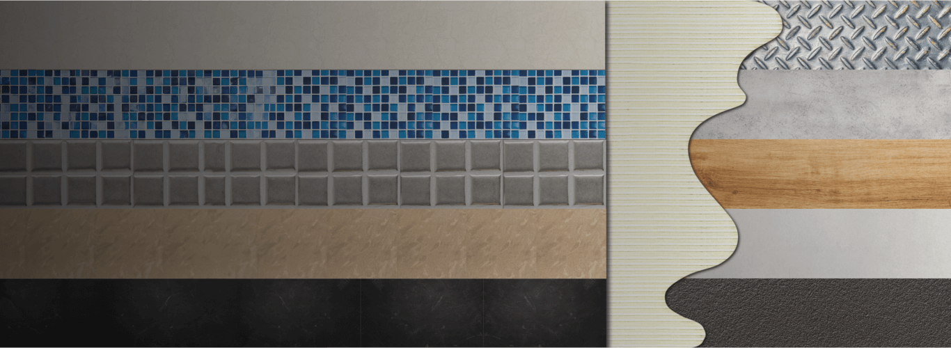 Tiles on different substrates